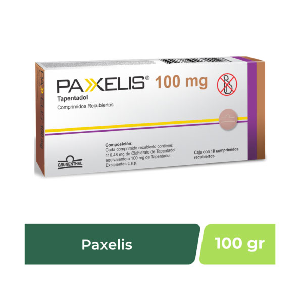 Paxelis 100MG - Caja 10 tabletas, , large image number null