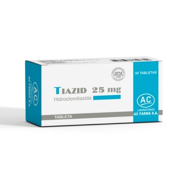 Tiazid 25 Mg Tableta - Caja 30 UN, , large image number null