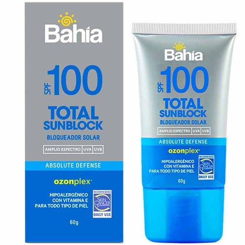 Bloqueador Bahia Total Sunblock Spf100 - Frasco 60 G, , large image number null