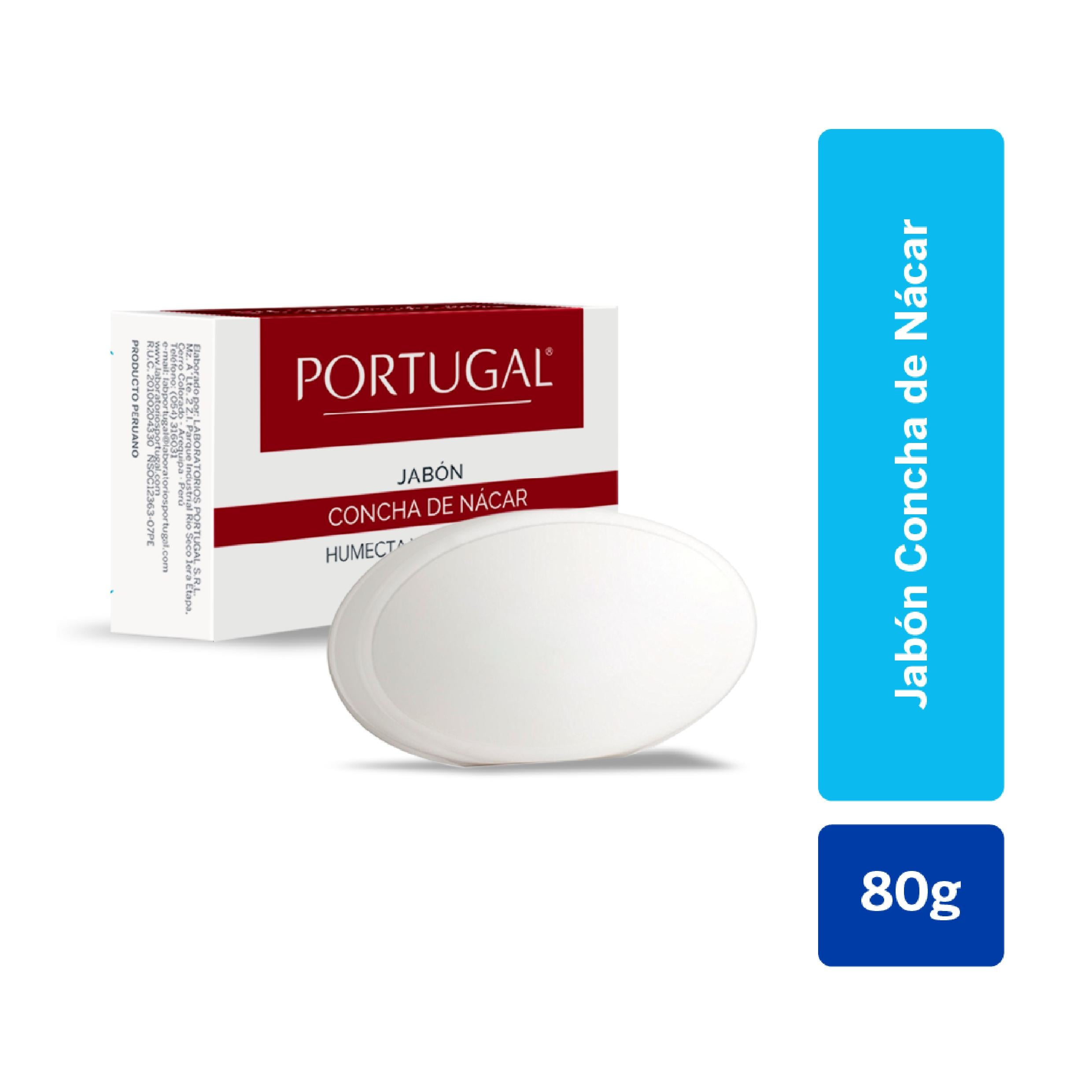 Portugal Jab&oacute;n Concha de Nacar - Barra 80 G, , large image number null