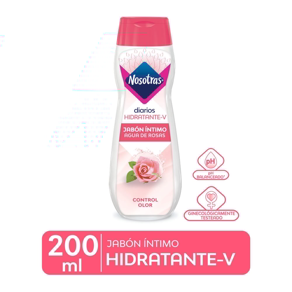 Nosotras Jab&oacute;n Intimo Agua/Rosa - Frasco 200Ml, , large image number null