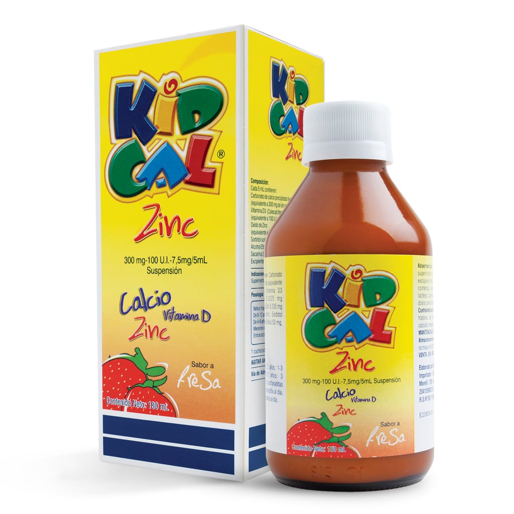 Kid Cal 300Mg-100 U.I-7.5Mg/5Ml Suspensi&oacute;n Oral - Frasco 180 ML, , large image number null