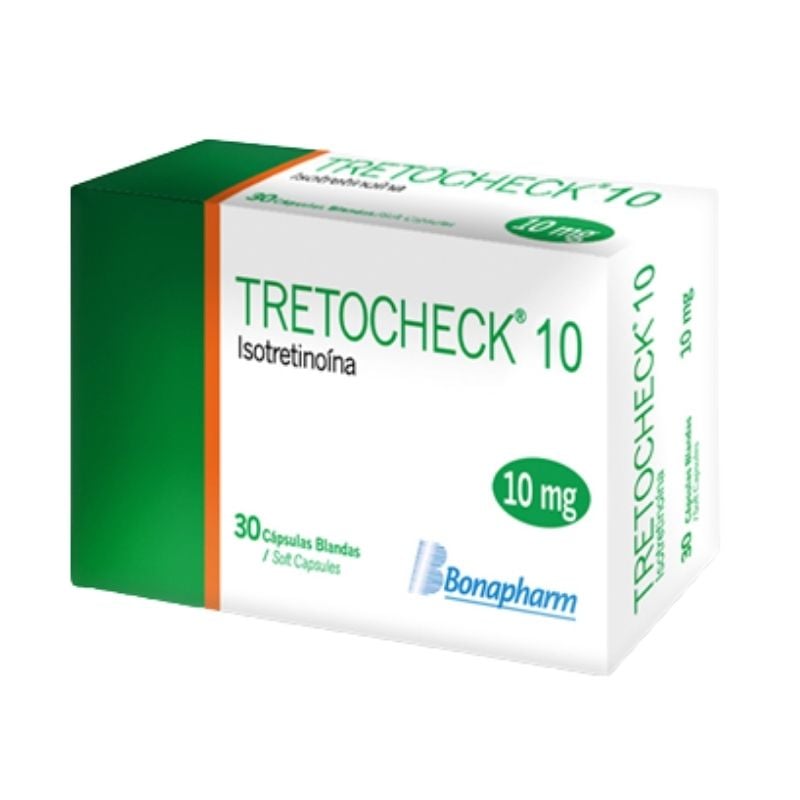 Tretocheck 10Mg Capsulas - Caja 30 UN, , large image number null