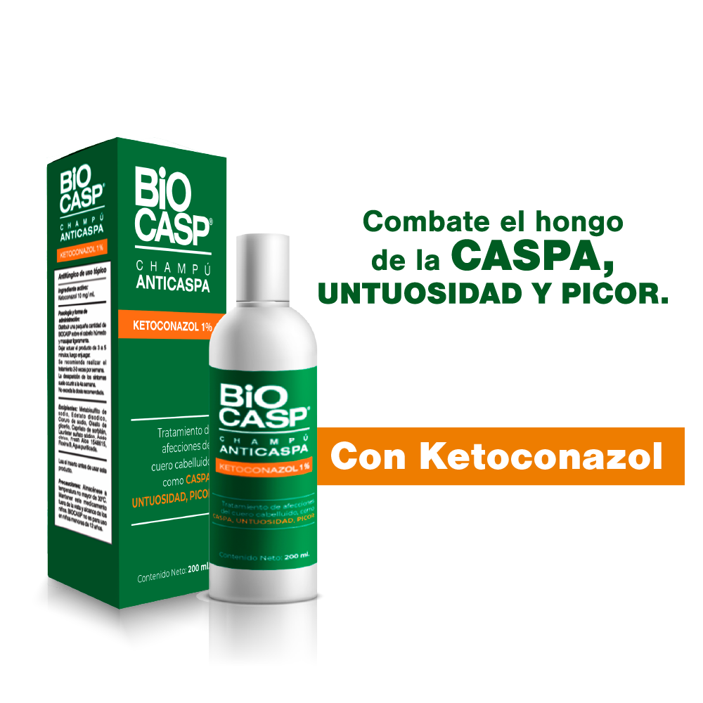 Biocasp 1% Champ&uacute; Anticaspa - Frasco 200 ML, , large image number null