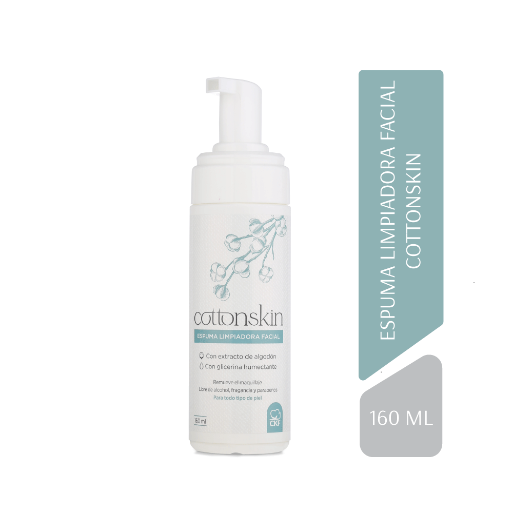 CottonSkin Espuma Limpiadora - Frasco 160 ML, , large image number null