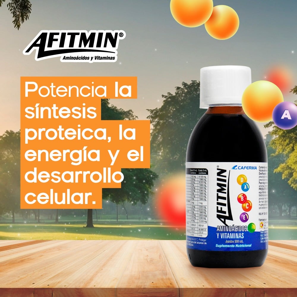 Afitmin Jarabe - Frasco 200 ML, , large image number null