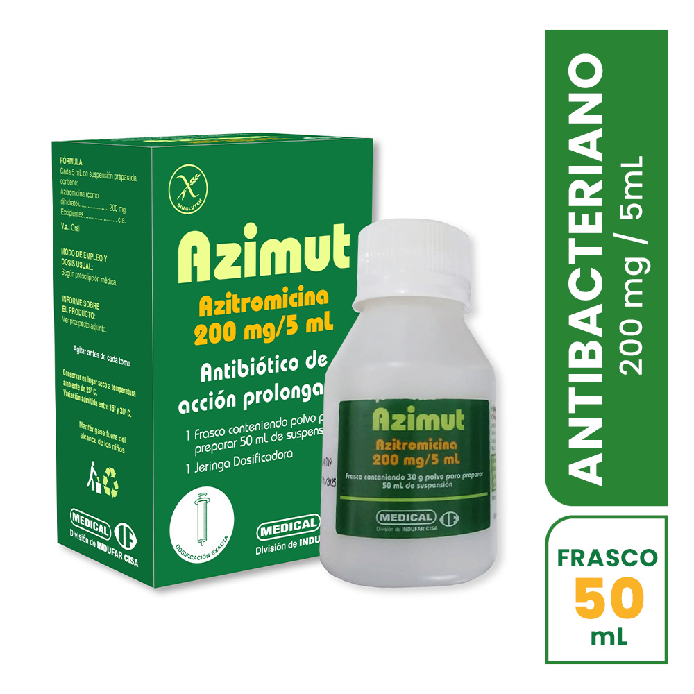 Polvo Suspension Oral Azimut 200 Mg / 5 ML - Frasco 30 ML, , large image number null