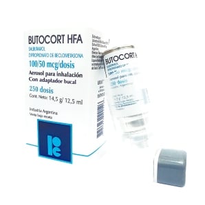 Butocort HFA 100/50 mcg Aerosol para inhalaci&oacute;n - Frasco 250 Dss, , large image number null