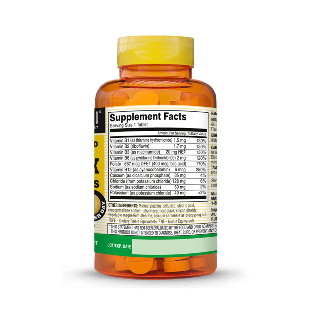 Vitamina B-Complex Electrolytes - Frasco 60 UN, , large image number null