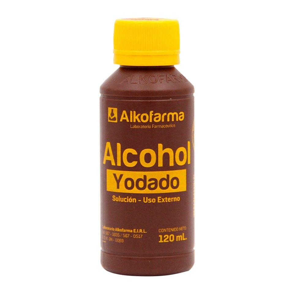Alcohol Yodado Alkofarma - Frasco 120 ML, , large image number null