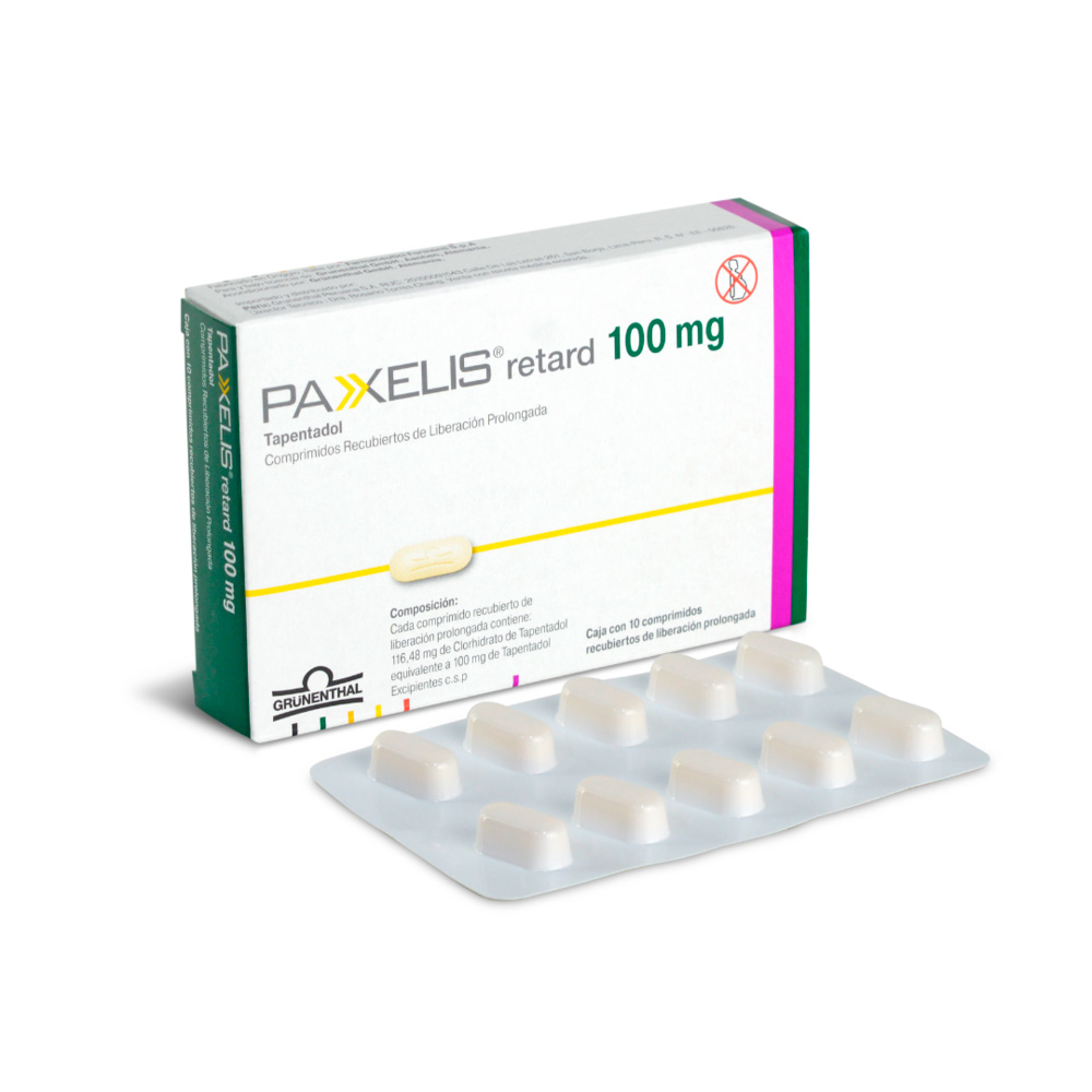 Paxelis Retard 100 MG Comprimido Recubierto de Liberaci&oacute;n prolongada - Caja 10 UN, , large image number null