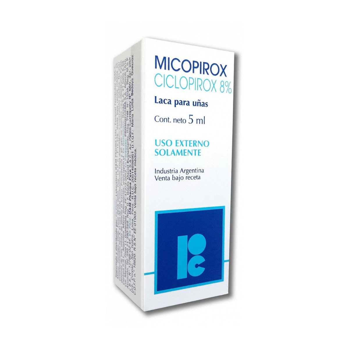 Micopirox 8 % Laca para U&ntilde;as - Frasco 5 ML, , large image number null