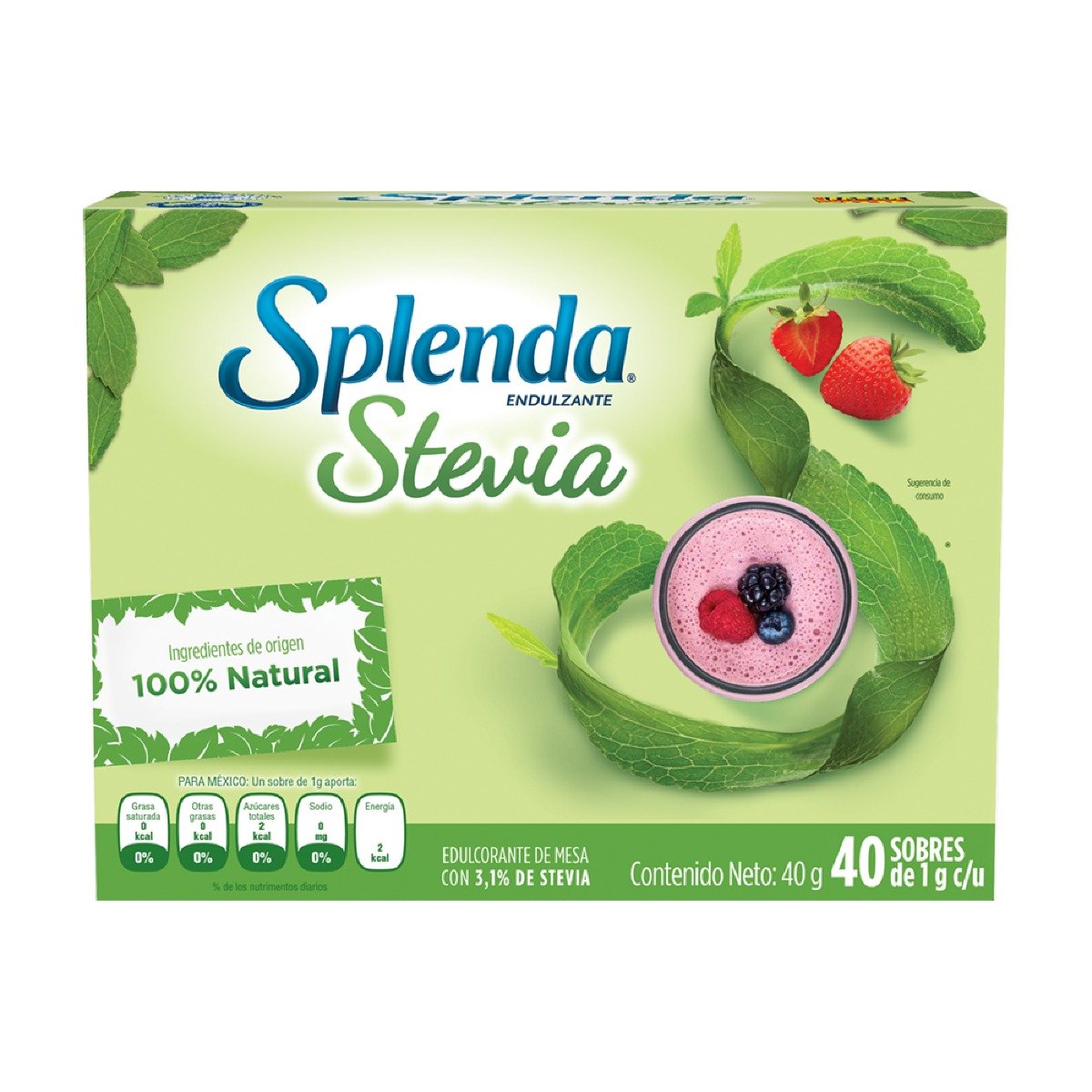Splenda Stevia - Caja 40 UN, , large image number null