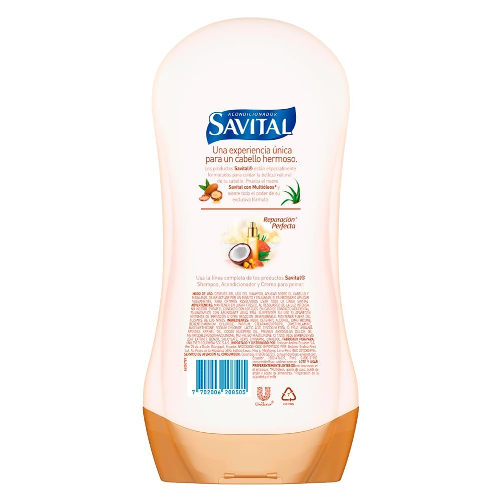 Savital Acondicionador Multi&oacute;leos y S&aacute;bila - Frasco 490 ML, , large image number null