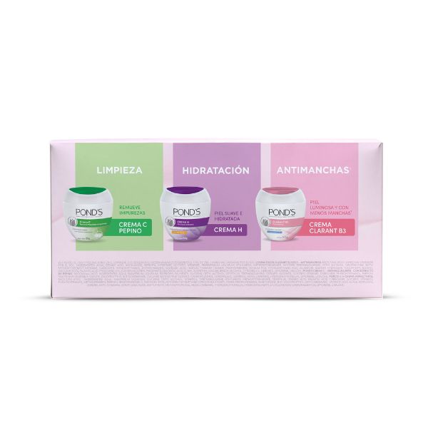 Pond&rsquo;s Clarant Estuche Cr Clarant 50 G/Cr C Pepino 50 G/Cr Hidrataci&oacute;n 50 G - Pack 3 UN, , large image number null