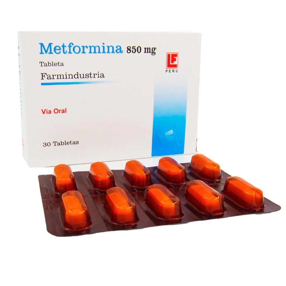 Metformina 850 Mg Tableta - Caja 30 UN, , large image number null