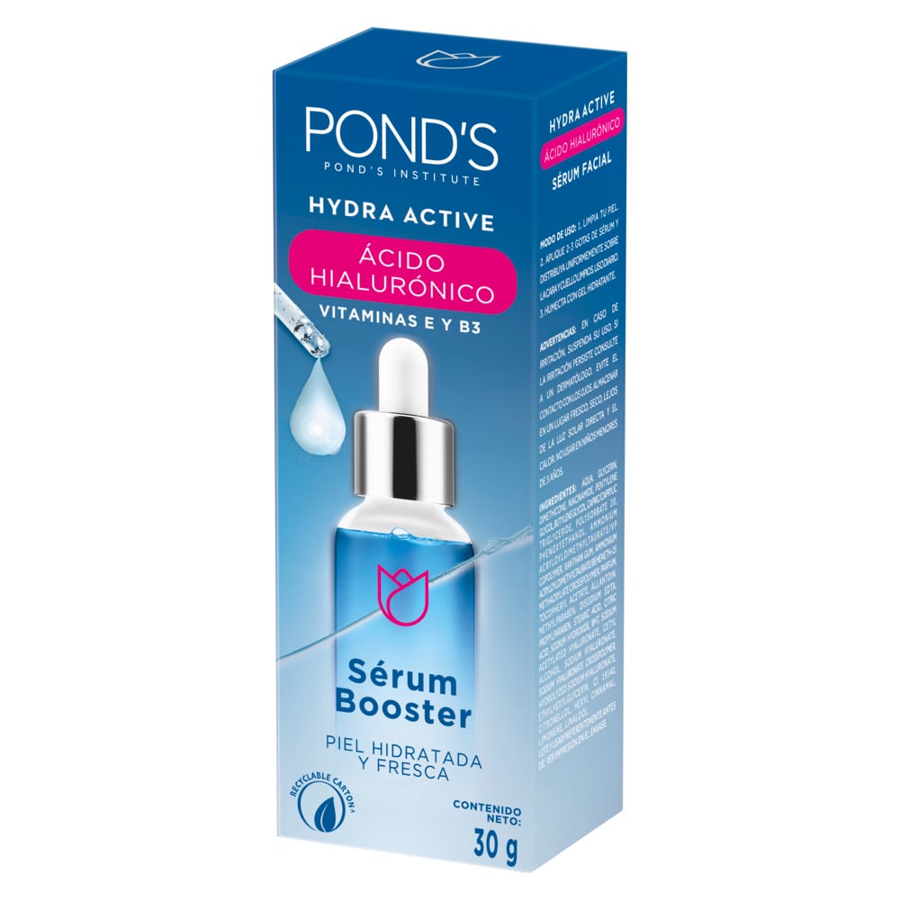 S&eacute;rum Facial Pond's Hydra Active &Aacute;cido Hialur&oacute;nico - Frasco 30 Gr, , large image number null