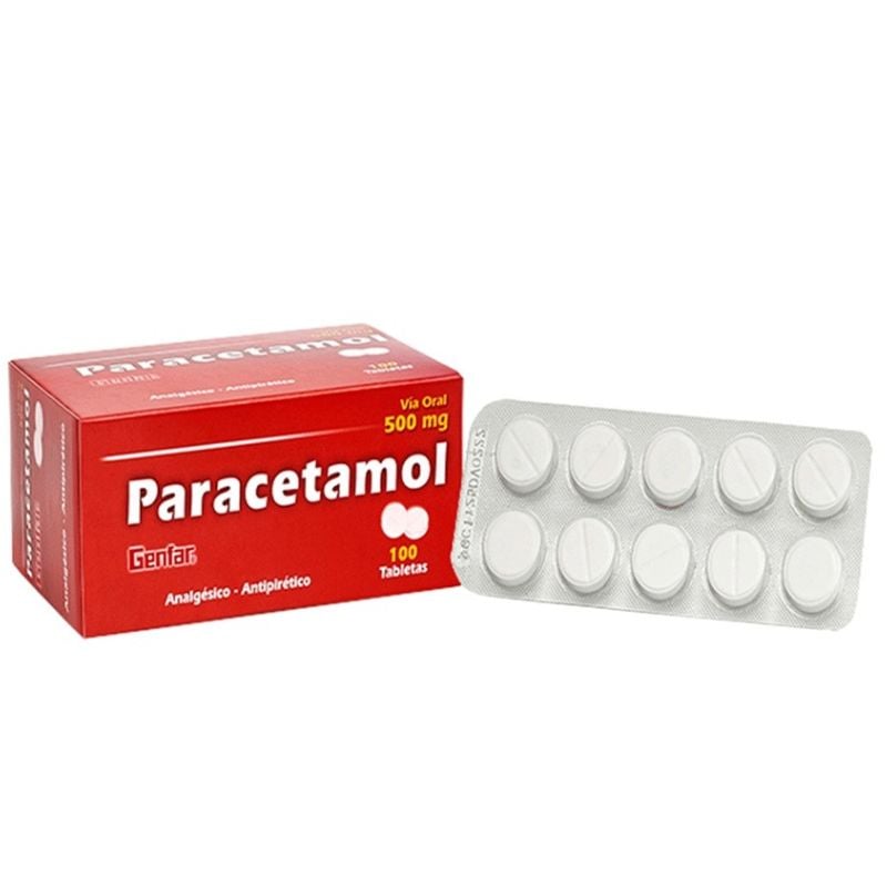 Paracetamol 500 Mg - Caja 100 UN, , large image number null