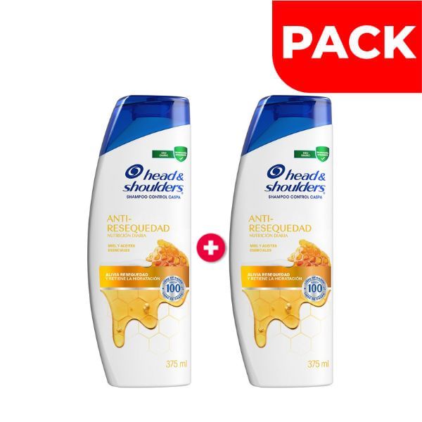 D&uacute;o Pack Shampoo Head & Shoulders Anti-resequedad - Frasco 375 ML, , large image number null