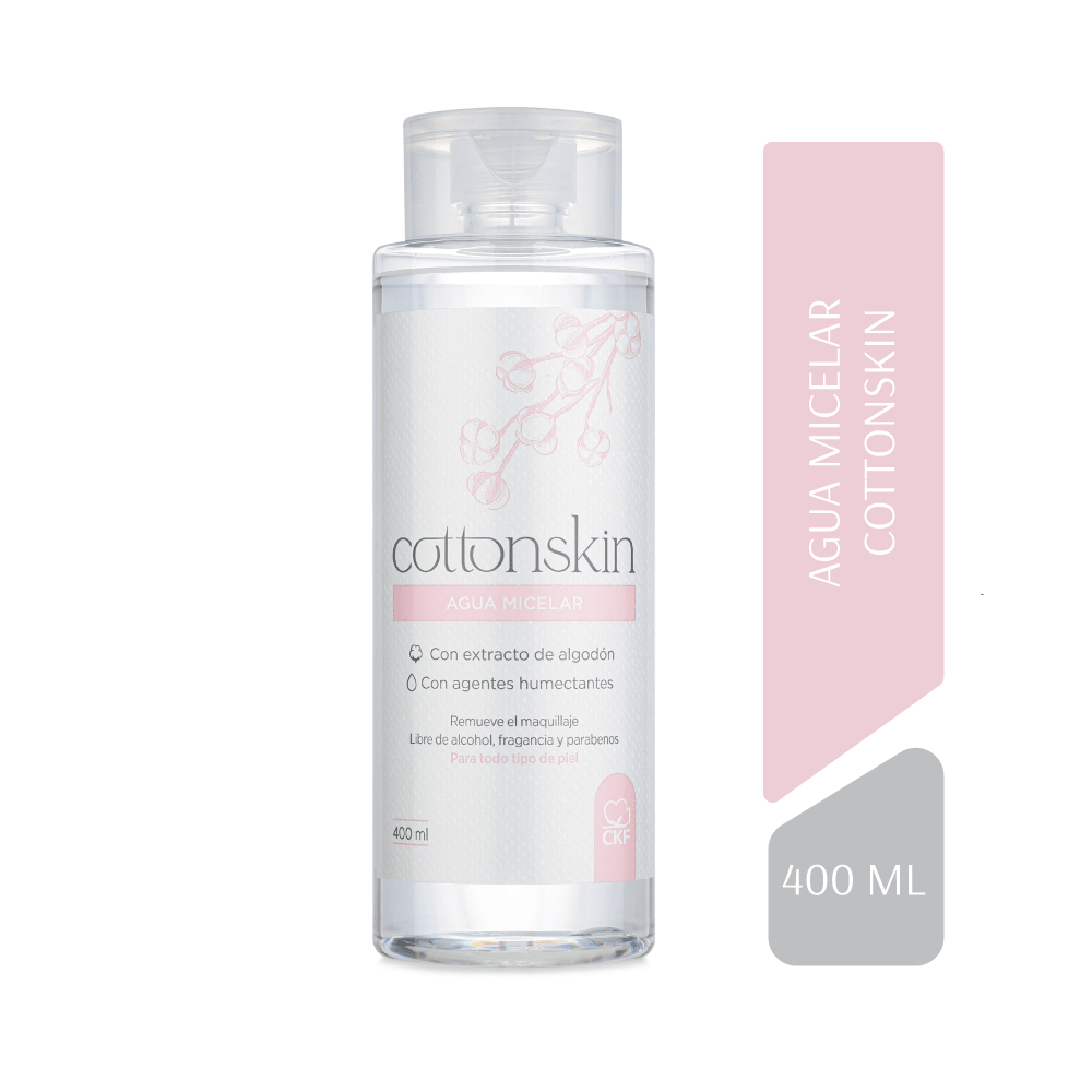 CottonSkin Agua Micelar - Frasco 400ML, , large image number null