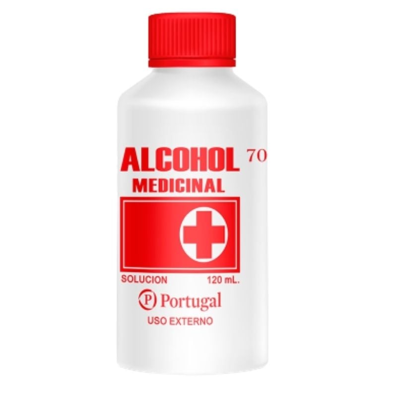 Alcohol 70&deg; Portugal - Frasco 120 ML, , large image number null