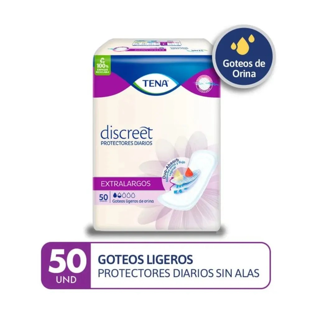 Tena Discreet Extra Largo - Bolsa 50 UN, , large image number null
