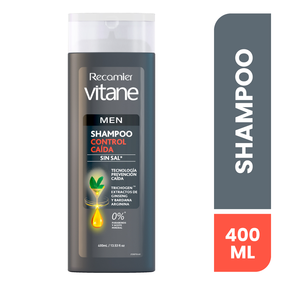 Vitane Shampoo Control Caida Men - Frasco 400 Ml, , large image number null