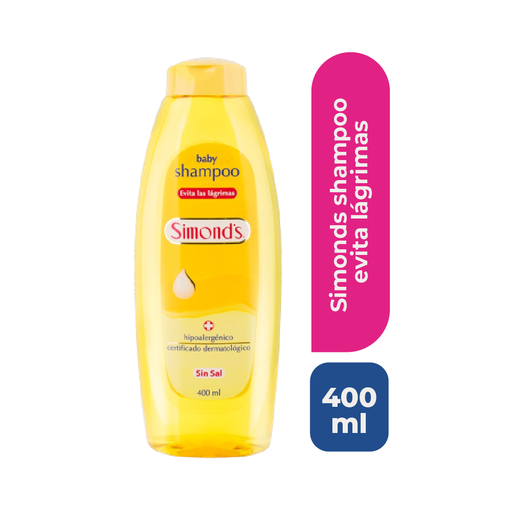 Shampoo Simonds Baby Evita L&aacute;grimas Hipoalerg&eacute;nico - Frasco 400 ML, , large image number null