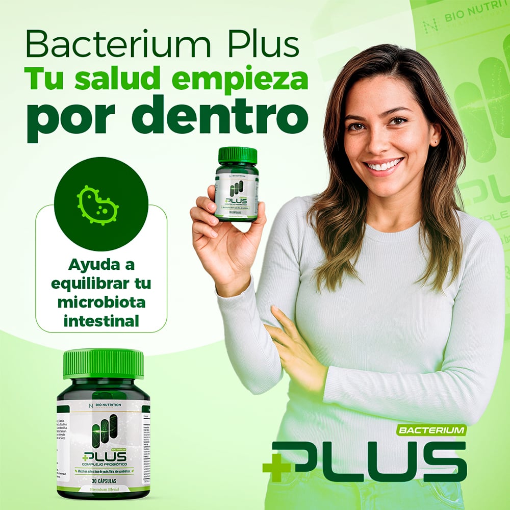 Probiotico Bacterium Plus C&aacute;psulas - Frasco 30 UN, , large image number null