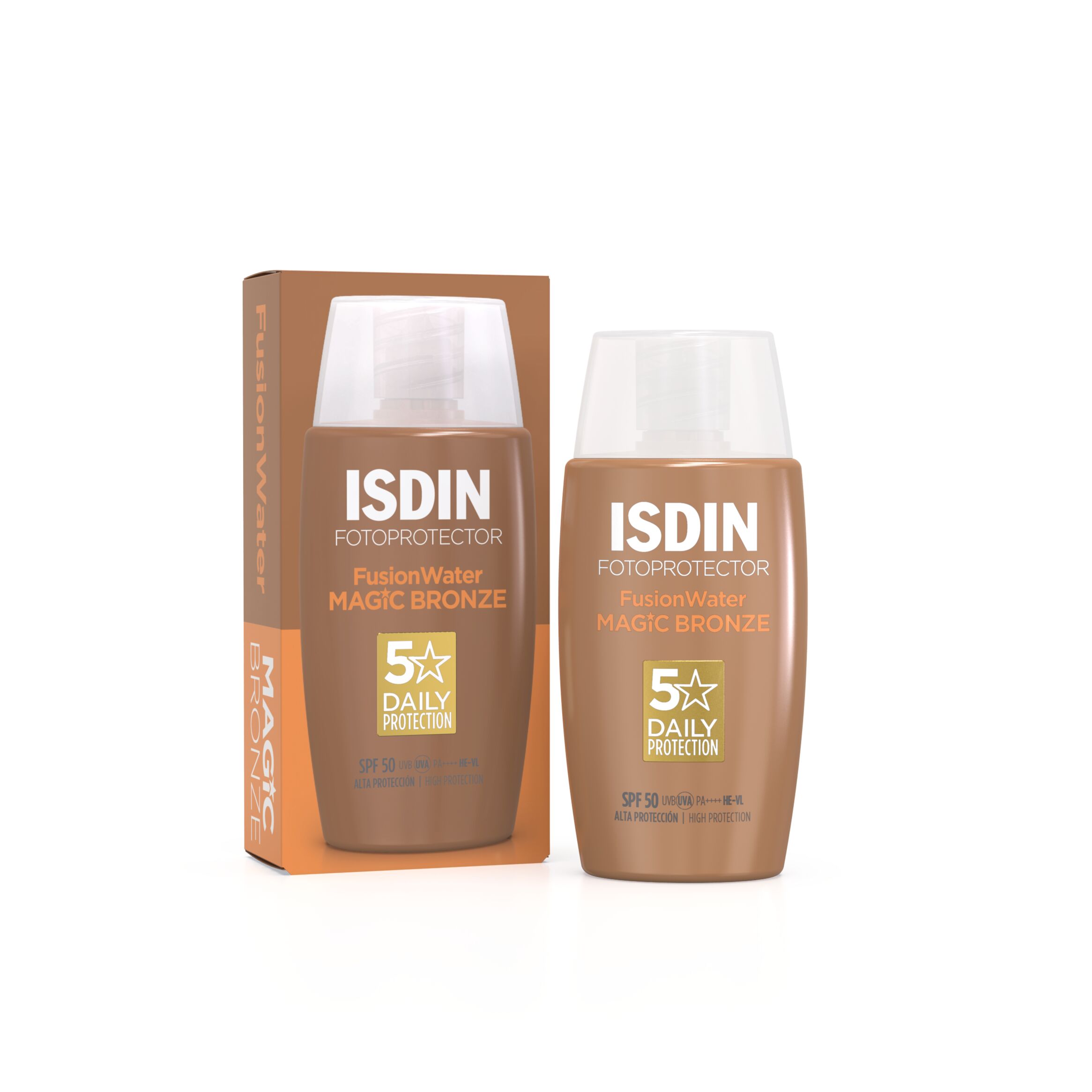 Isdin Fotoprotector Fusion Water Magic Color Bronze SPF 50 - Frasco 50 ML, , large image number null
