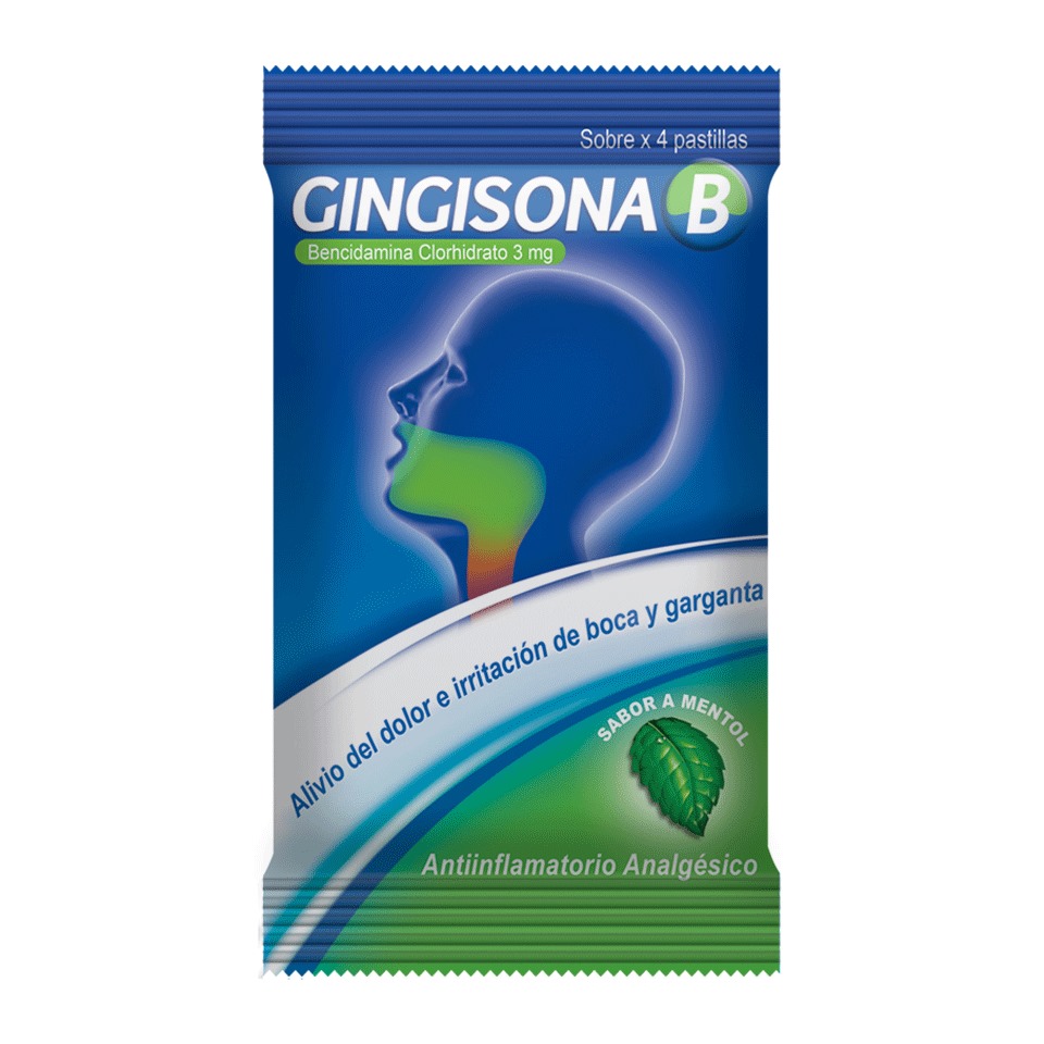 Gingisona B Pastilla Masticables  - Sobre 4 UN, , large image number null