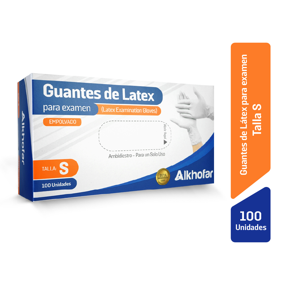 Guantes Descartables Talla S  - Caja 100 UN, , large image number null