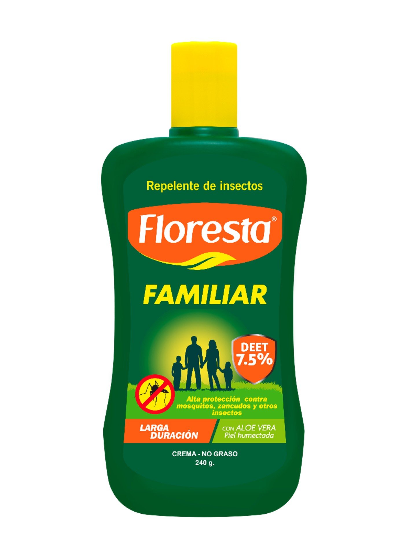 Repelente Floresta Familiar Crema - Frasco 240 G, , large image number null