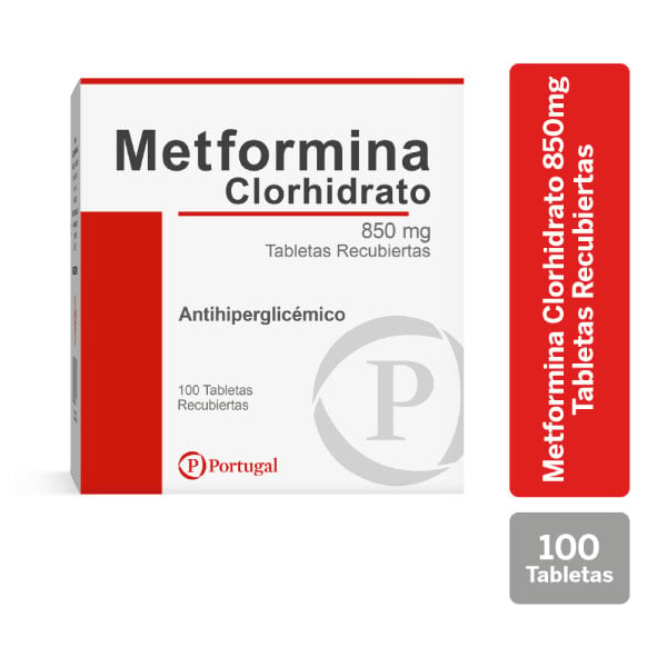 Metformina 850 Mg Tableta - Caja 100 UN, , large image number null