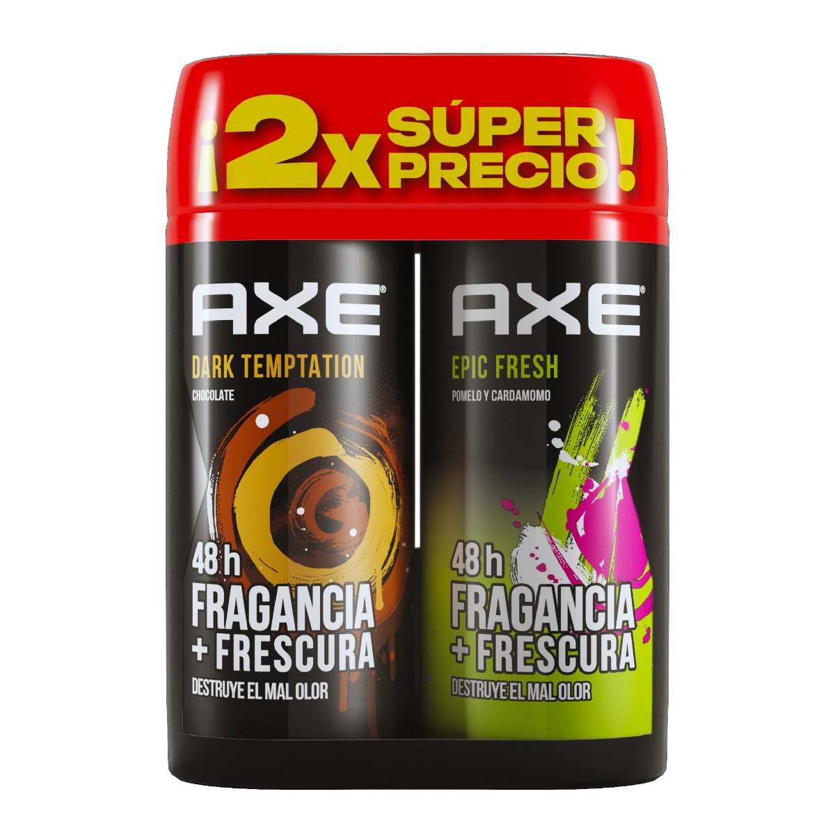 Pack Axe Dark Temptation + Axe Epic Fresh - Frasco 150 Ml, , large image number null