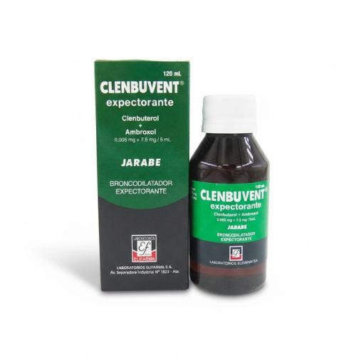 Clenbuvent Expectorante 0.005-7.5Mg/Ml Jarabe - Frasco 120 ML, , large image number null