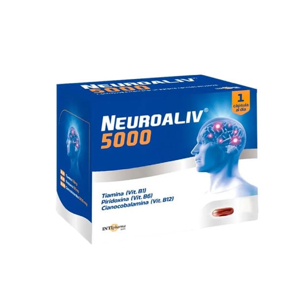 Neuroaliv 5000 B1,B6,B12 C&aacute;psulas Blandas image number null