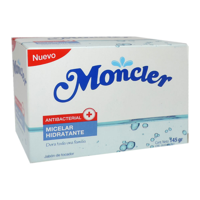 Moncler Jab&oacute;n Antibacterial Micelar Hidratante - Barra 145 G, , large image number null
