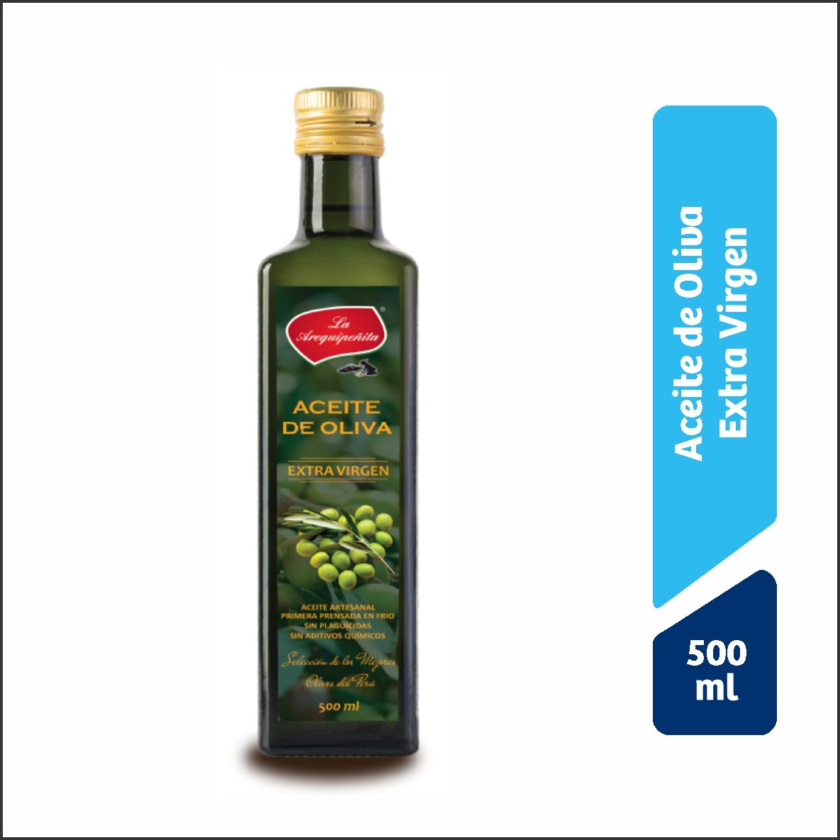 Aceite Oliva Extra Virgen - Frasco 500 ML, , large image number null