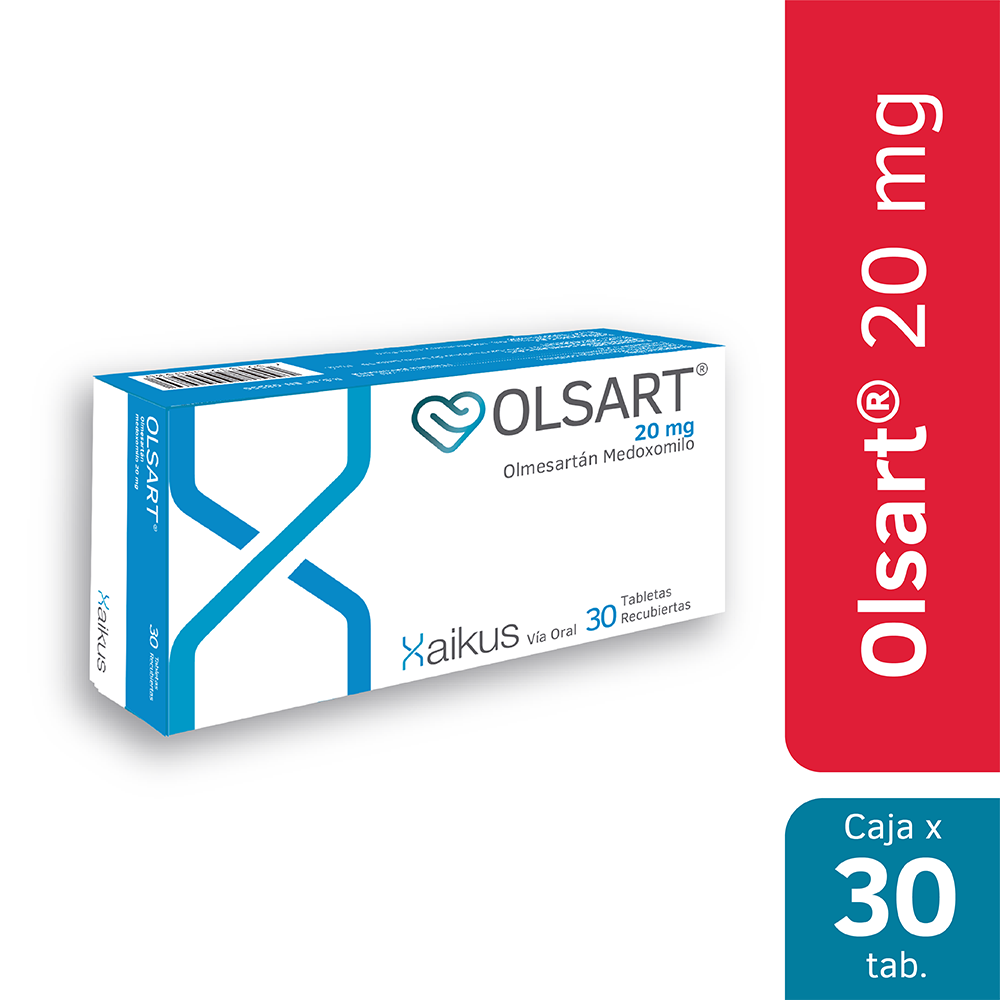 Olsart 20 Mg Tabletas Recubiertas - Caja 30 UN, , large image number null