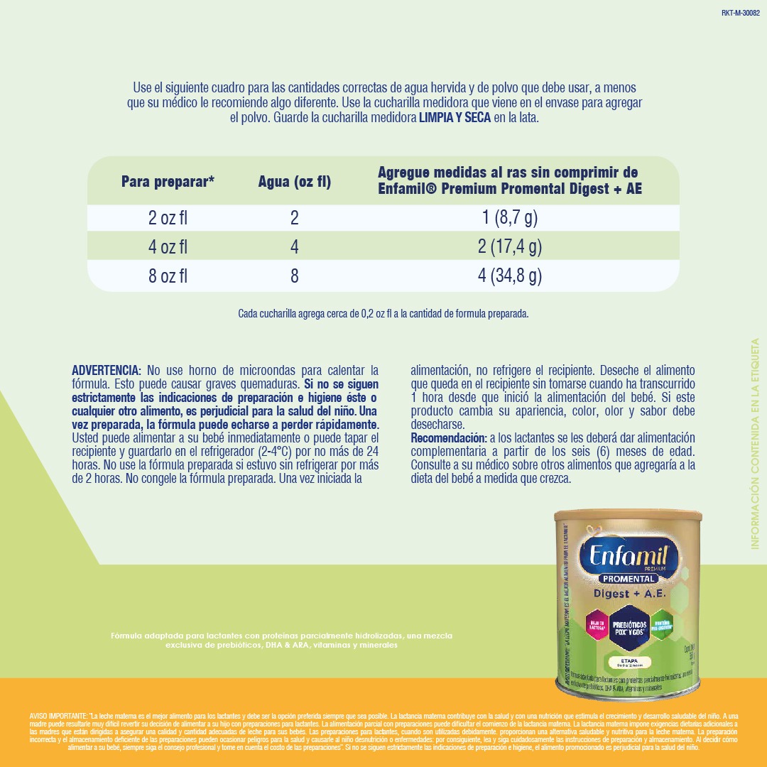 F&oacute;rmula Infantil Enfamil Premium Promental Digest + AE - Lata 352 G, , large image number null