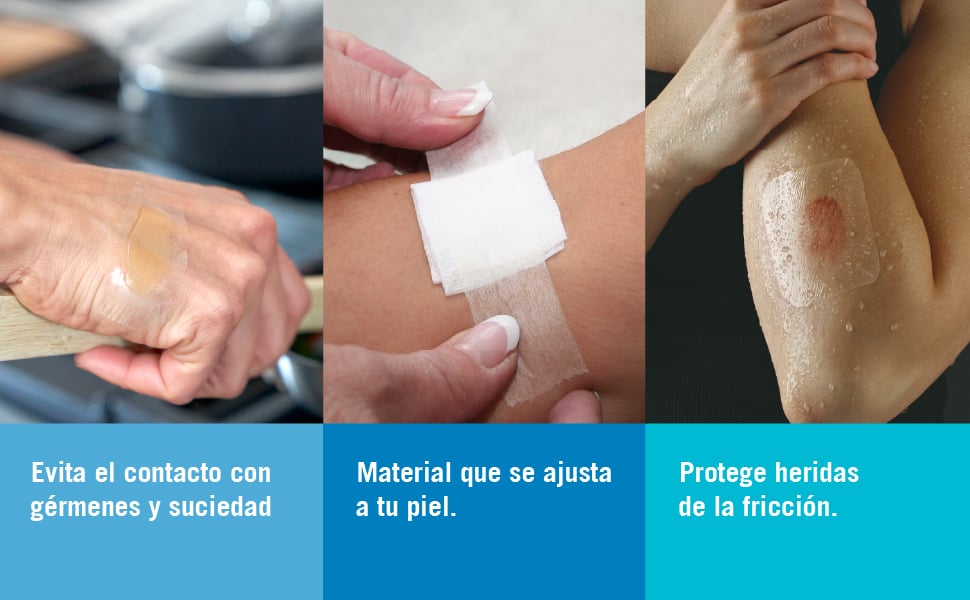 Tegaderm Nexcare Transparente 6x7 Cm - Caja 3 UN, , large image number null