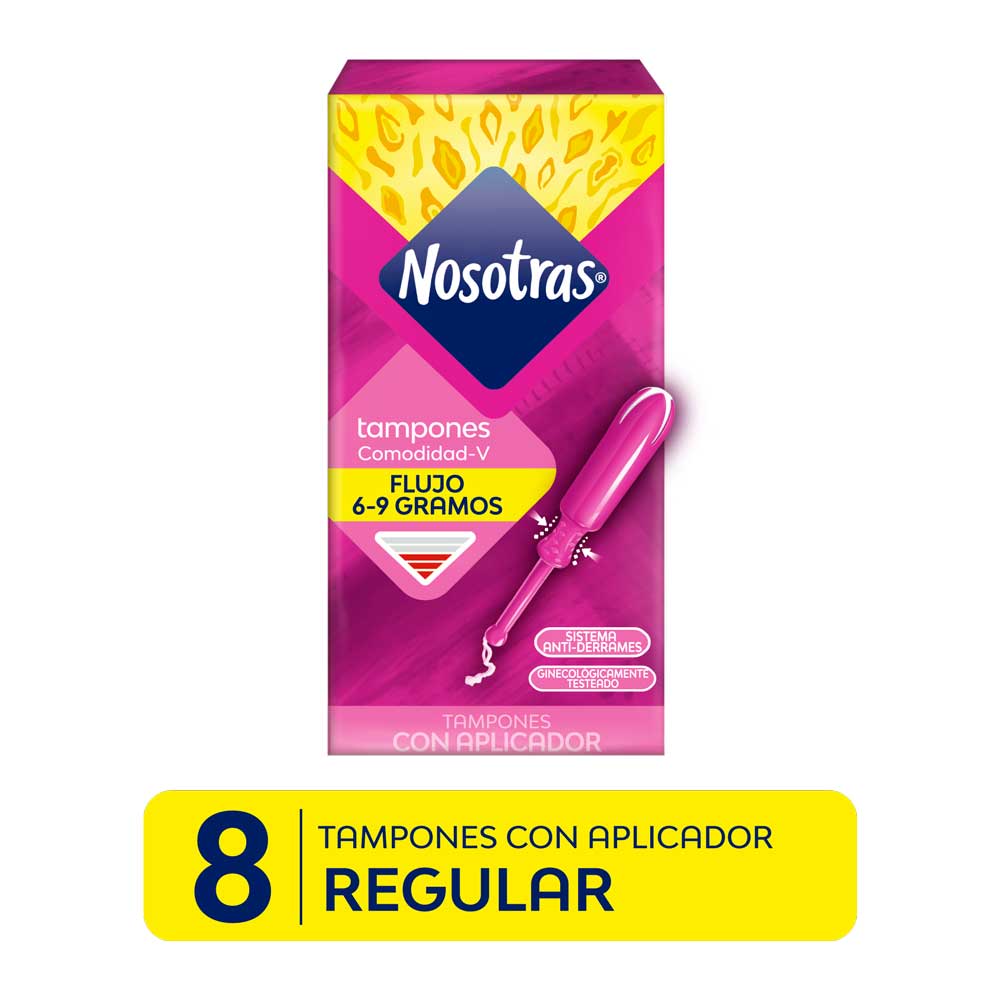 Nosotras Tamp&oacute;n con Aplicador Regular - Caja 8 UN, , large image number null