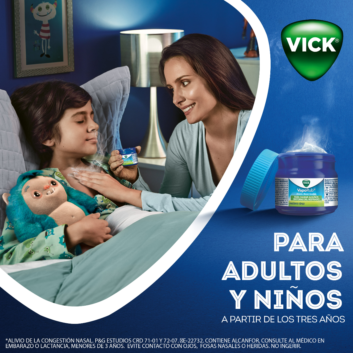 Vick Vaporub Ung&uuml;ento T&oacute;pico 12G - Lata 1 UN, , large image number null