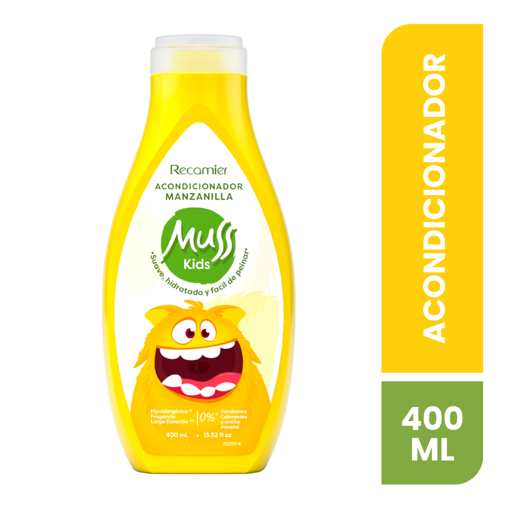 Muss Kids Acondicionador Manzanilla - Frasco 400 ML, , large image number null