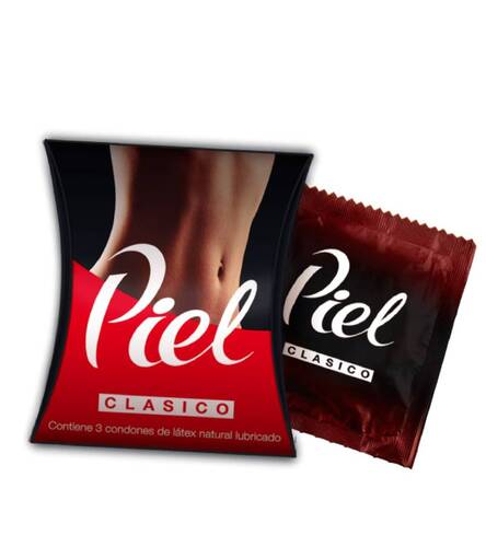 Preservativo Piel Cl&aacute;sico - Caja 3UN, , large image number null
