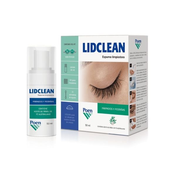 Espuma Limpiadora de P&aacute;rpados y Pesta&ntilde;as Lidclean - Frasco 50 Ml, , large image number null