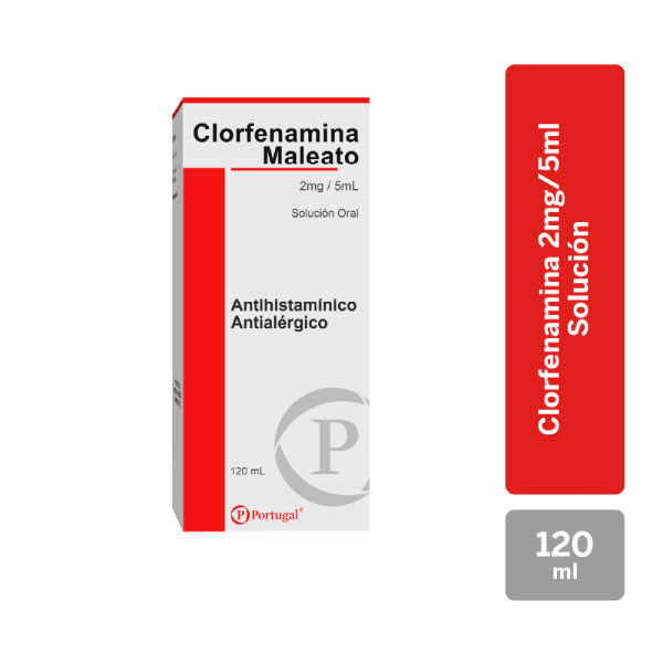 Clorfenamina Maleto Jarabe C/C - Frasco 120 Ml, , large image number null