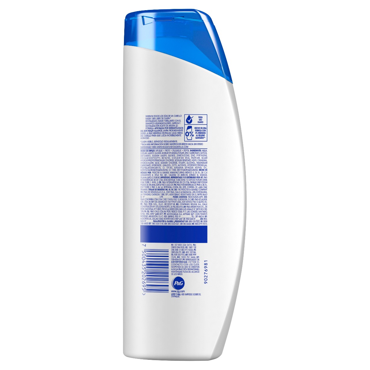 Shampoo Head & Shoulders Limpieza y Revitalizaci&oacute;n - Frasco 375 Ml, , large image number null