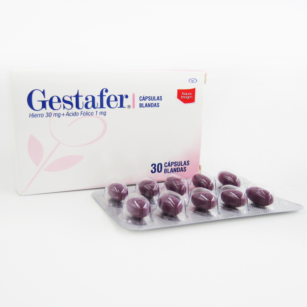 Gestafer 30Mg/1Mg C&aacute;psulas Blandas - Caja 30 UN, , large image number null